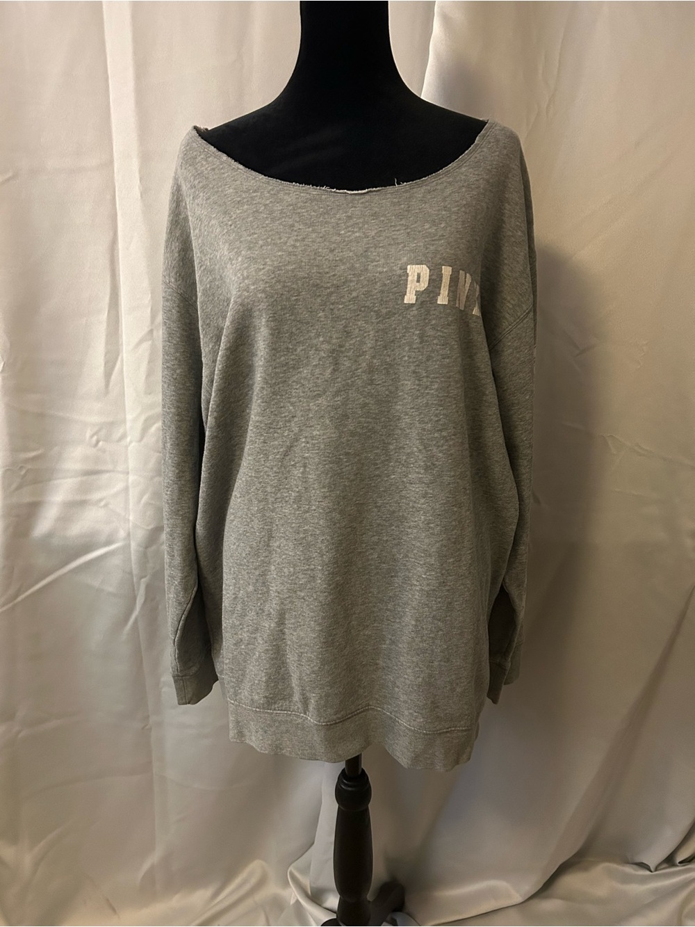 PINK Victoria's Secret Oversized/Open Neck Sweatshirt